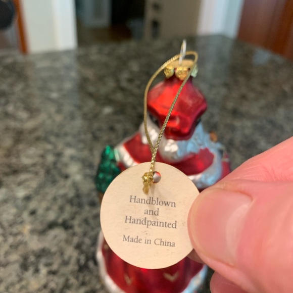 Handblown Handpainted Glass Santa Claus Father Christmas Ornament Decoration - Picture 3 of 5